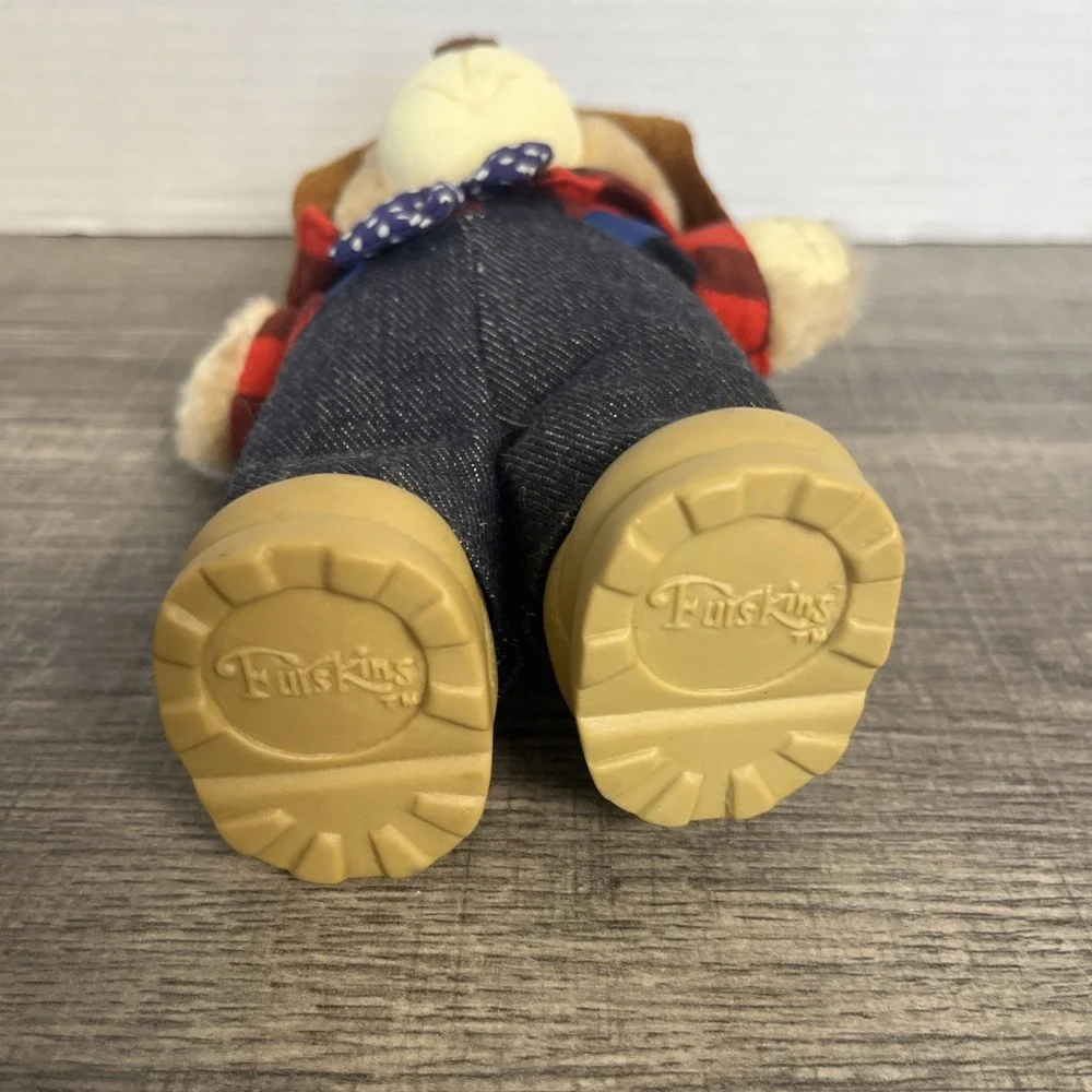 Vintage 1986 Furskins Bears Set Of 2 Dudley & Farrell Wendy's 7
